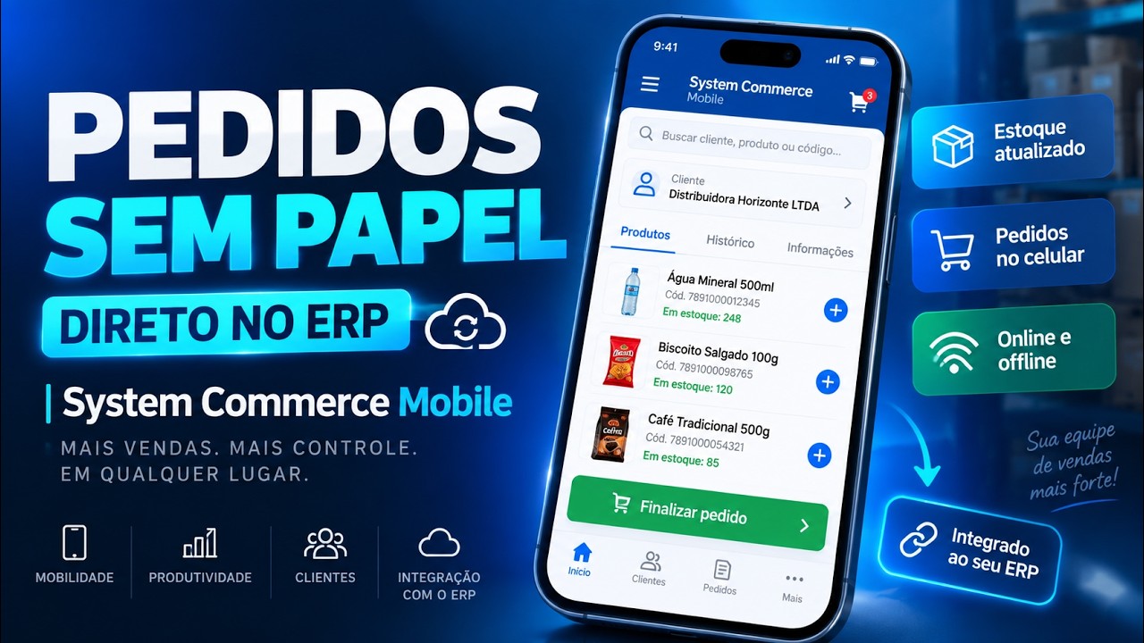 Vídeo do aplicativo de força de vendas System Commerce Mobile